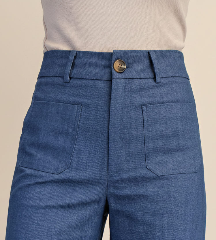Pocket Wide Jeans
