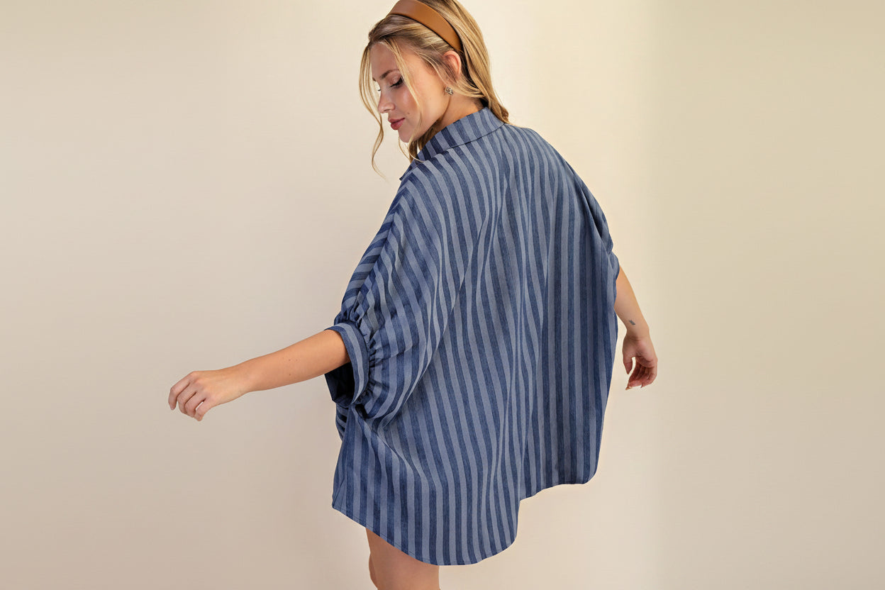 Indigo Button Shirt