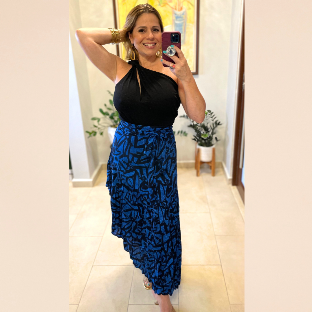 Blue Long Skirt