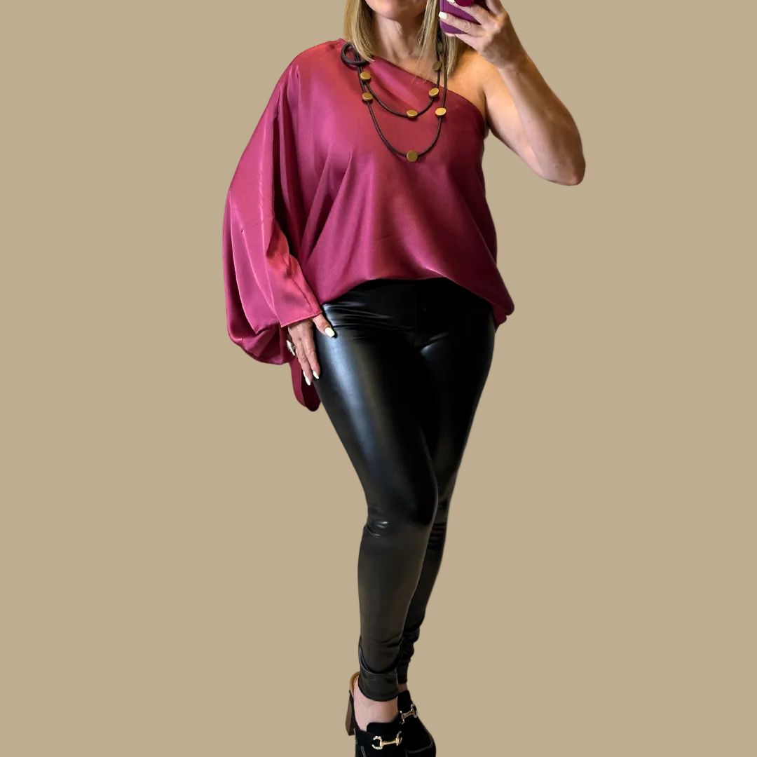 Black Faux Leather Leggings