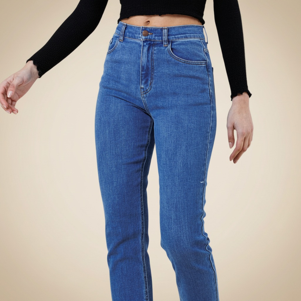 High Waisted Classic Boyfriend Jeans