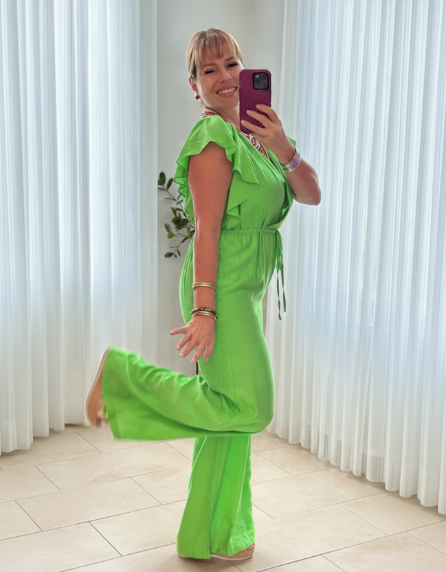 Ruffle Sleeve Jumpsuit