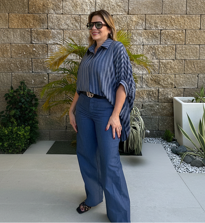 Indigo Button Shirt
