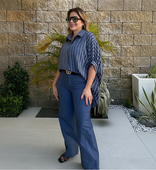 Indigo Button Shirt