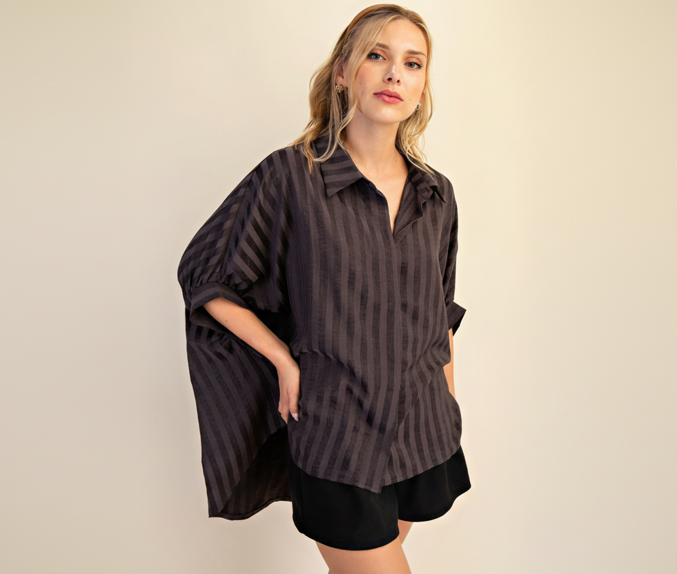 Black Button Shirt