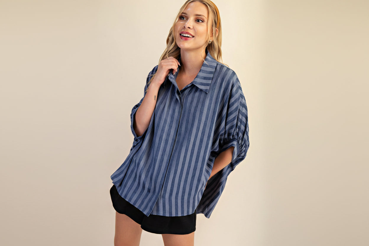 Indigo Button Shirt
