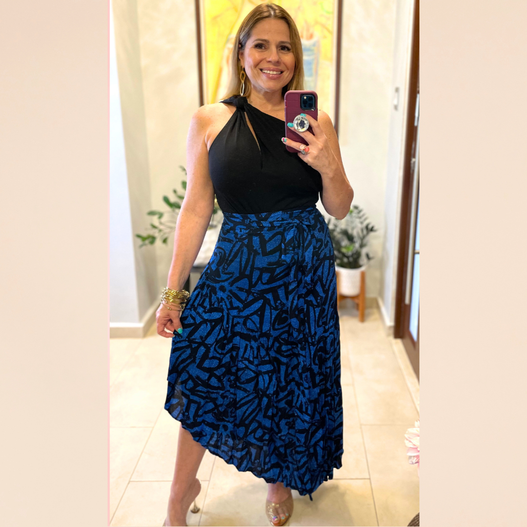 Blue Long Skirt