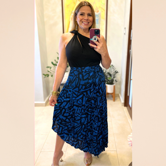 Blue Long Skirt