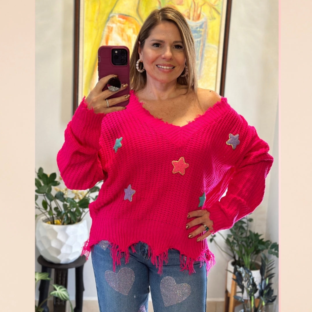 Star Patch Sweater
