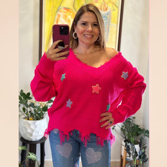Star Patch Sweater