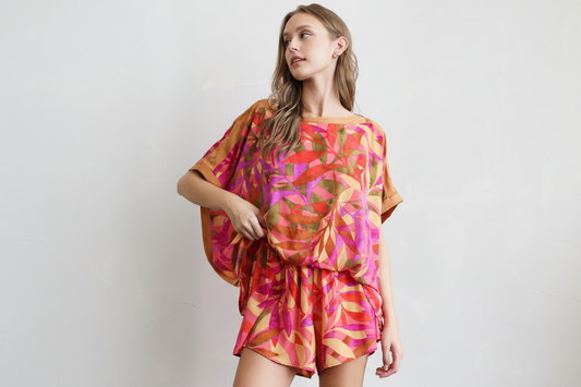 Tropical Caftan Top