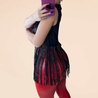 Sequin Vest Top