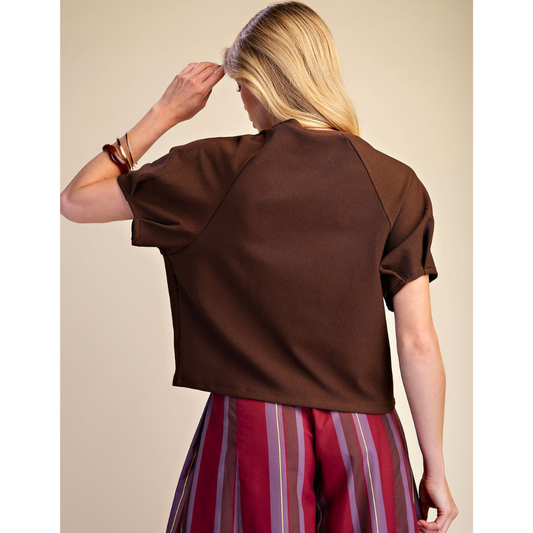 Puff Short Sleeve Pullover Top