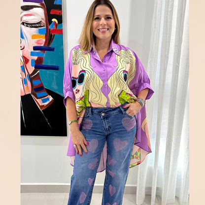 Fashion High Low Blouse