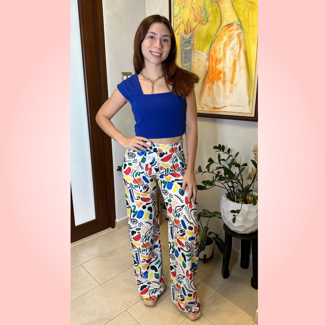 Eye Print Pants
