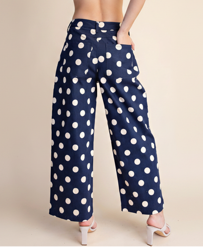 Polka Dot Barrel Pants