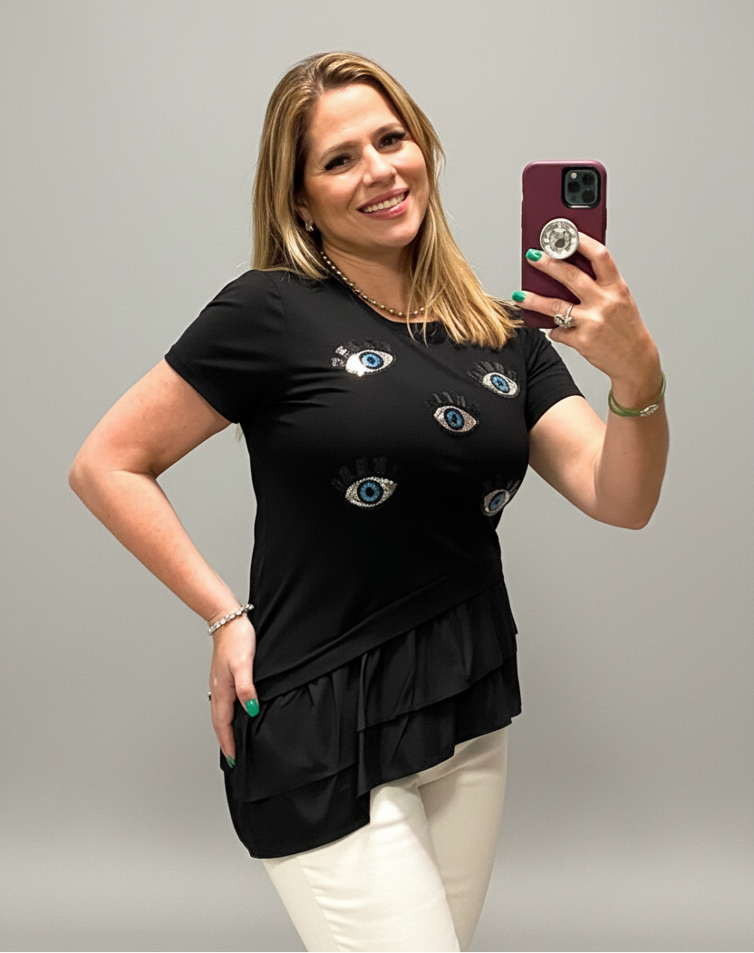 Eyes Fashion Top