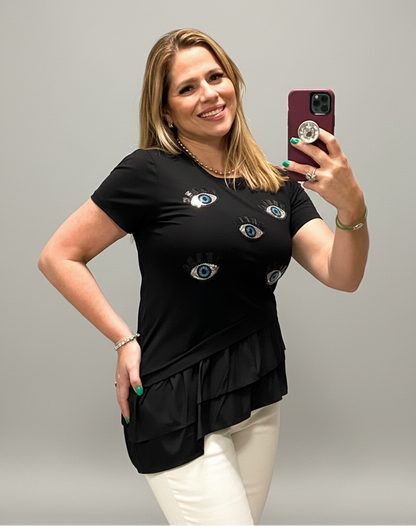 Eyes Fashion Top