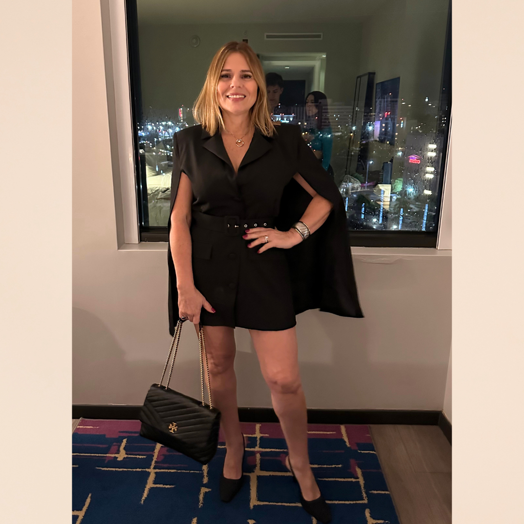 Woven Capelet Dress