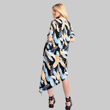 Printed Asymmetrical Top