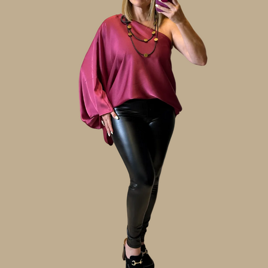 Black Faux Leather Leggings