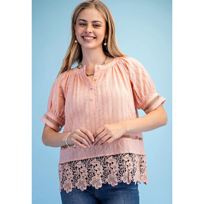 Peach Cotton Blouse