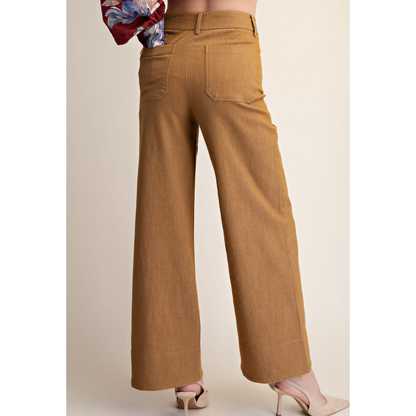 Pocket Camel Wide Pants