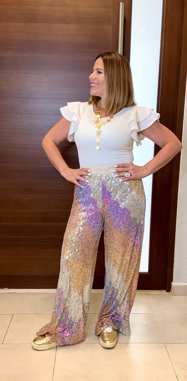 Shiny Sequin Pants