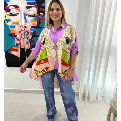 Fashion High Low Blouse