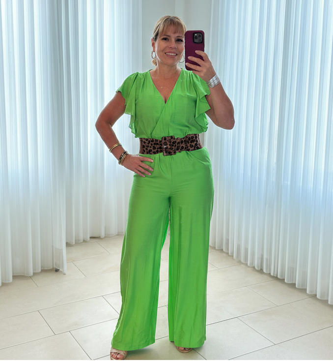 Ruffle Sleeve Jumpsuit