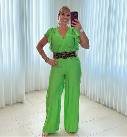 Ruffle Sleeve Jumpsuit