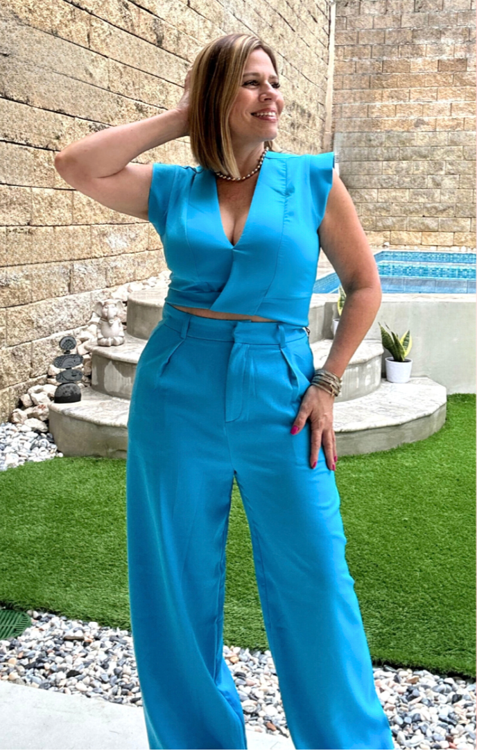 Top & Pant Sky Blue Set