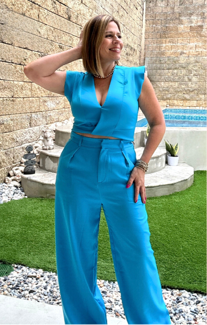 Top & Pant Sky Blue Set