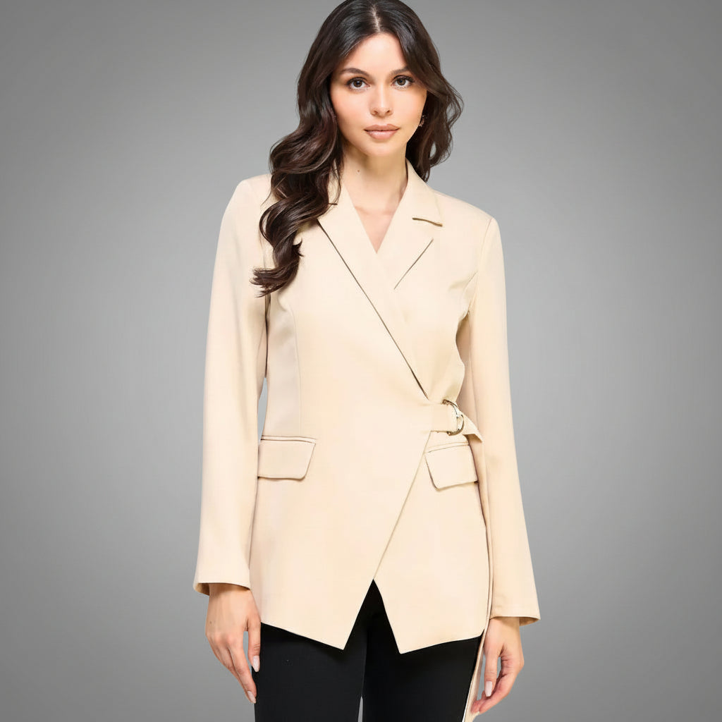 Taupe Long Sleeve Blazer