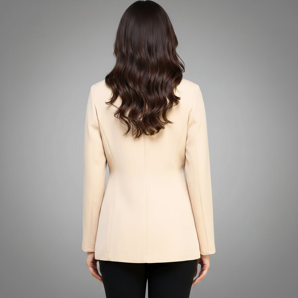 Taupe Long Sleeve Blazer