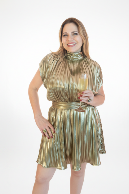 Metallic Gold Dress