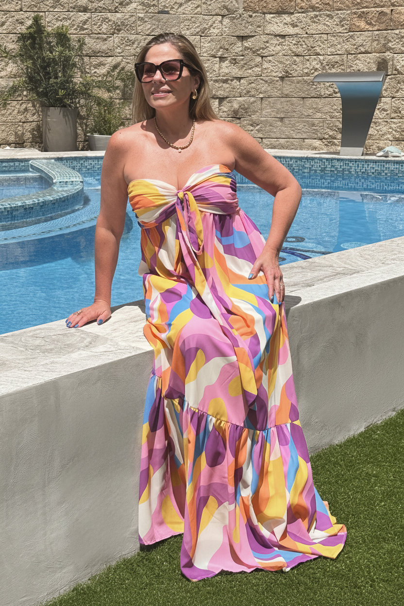 Yellow Orchid Maxi Dress