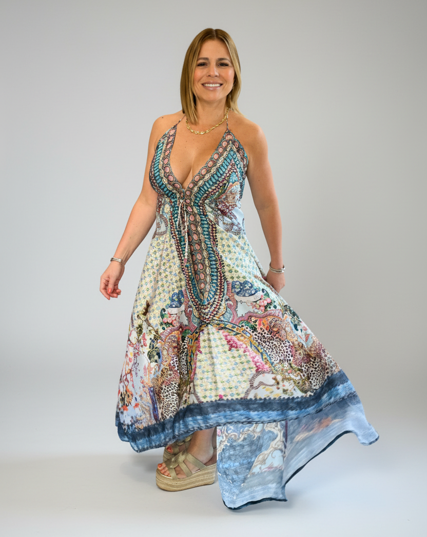 Lea Digital Print Maxi Dress
