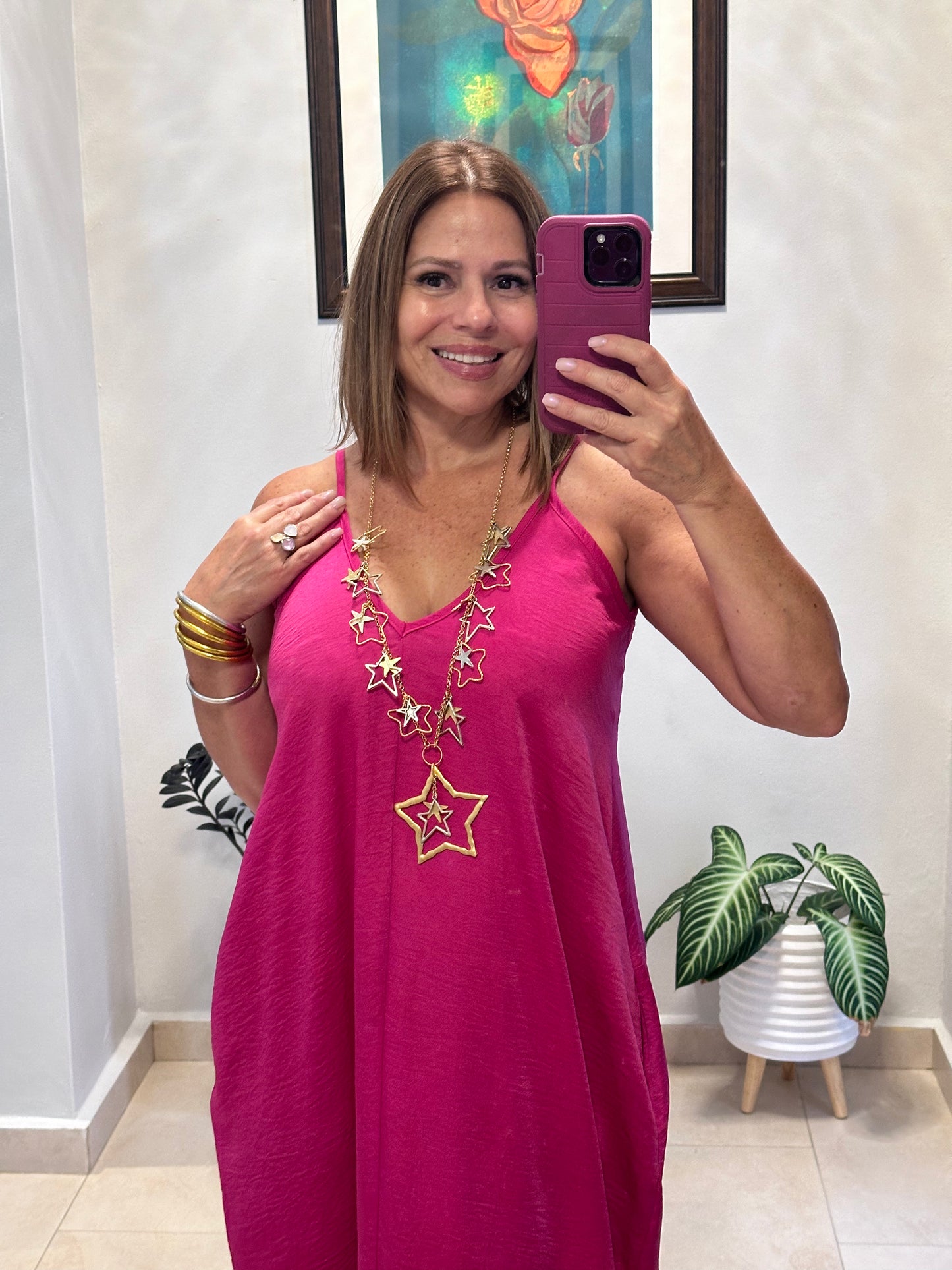 Lovely Pink Maxi Dress