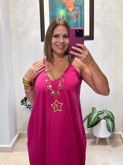 Lovely Pink Maxi Dress